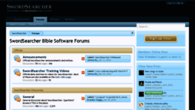 What Forums.swordsearcher.com website looked like in 2016 (7 years ago)