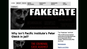 What Fakegate.org website looked like in 2016 (7 years ago)