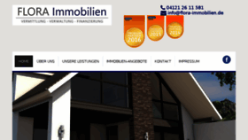 What Flora-immobilien.de website looked like in 2016 (7 years ago)