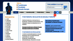 What Fysiotherapie-revalidatie-manuele-therapie.nl website looked like in 2016 (7 years ago)