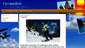 What Flyswedish.se website looked like in 2016 (7 years ago)