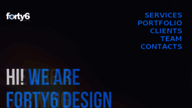 What Forty6design.com website looked like in 2016 (7 years ago)