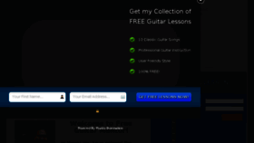 What Freeguitarmentor.com website looked like in 2016 (7 years ago)