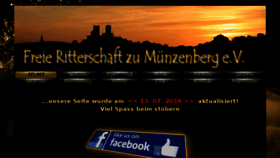 What Freie-ritterschaft-zu-muenzenberg.de website looked like in 2016 (7 years ago)
