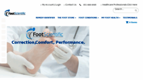 What Footscientific.com website looked like in 2016 (7 years ago)