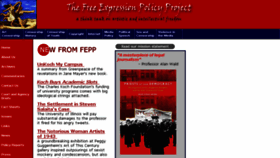 What Fepproject.org website looked like in 2016 (7 years ago)