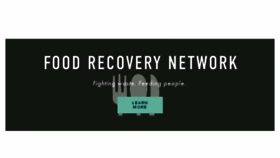 What Foodrecoverynetwork.org website looked like in 2016 (7 years ago)