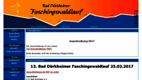 What Faschingswaldlauf.de website looked like in 2016 (7 years ago)