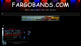 What Fargobands.com website looked like in 2016 (7 years ago)