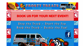 What Frostytreats.com website looked like in 2016 (7 years ago)