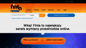 What Finta.pl website looked like in 2016 (7 years ago)