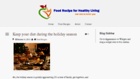 What Foodrecipesite.com website looked like in 2016 (7 years ago)