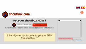 What Freeshoutbox.net website looked like in 2016 (7 years ago)