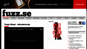 What Fuzz.se website looked like in 2016 (7 years ago)