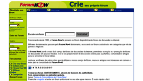What Forumnow.com.br website looked like in 2016 (7 years ago)