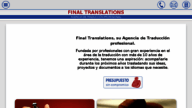 What Final-translations.com website looked like in 2016 (7 years ago)