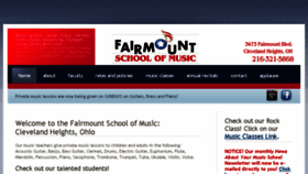 What Fairmountmusic.com website looked like in 2016 (7 years ago)