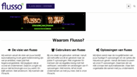 What Flusso.nl website looked like in 2016 (7 years ago)