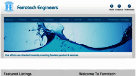 What Ferrotech.in website looked like in 2016 (7 years ago)