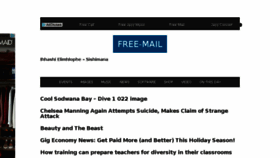 What Free-mail.co.za website looked like in 2016 (7 years ago)