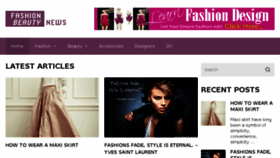 What Fashionbeautynews.com website looked like in 2016 (7 years ago)