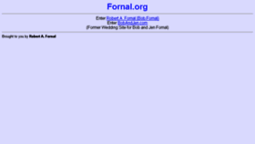 What Fornal.org website looked like in 2016 (7 years ago)
