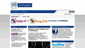 What F5-software.nl website looked like in 2016 (7 years ago)
