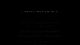 What Fairlaneargentina.com website looked like in 2016 (7 years ago)
