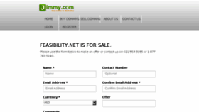 What Feasibility.net website looked like in 2016 (7 years ago)