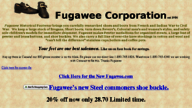 What Fugawee.com website looked like in 2016 (7 years ago)