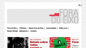 What Foradoeixo.org.br website looked like in 2016 (7 years ago)