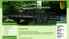 What Fredersdorf-vogelsdorf.de website looked like in 2016 (7 years ago)