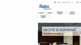 What Forbo-flooring.cz website looked like in 2016 (7 years ago)