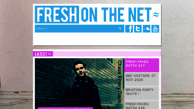 What Freshonthenet.co.uk website looked like in 2016 (7 years ago)