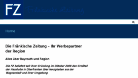 What Fraenkischezeitung.de website looked like in 2016 (7 years ago)