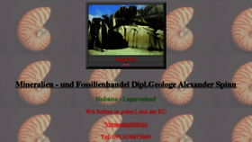 What Fossilien-mineralien.de website looked like in 2016 (7 years ago)