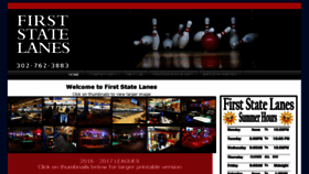What Firststatelanes.com website looked like in 2016 (7 years ago)