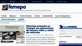 What Femepa.org website looked like in 2016 (7 years ago)