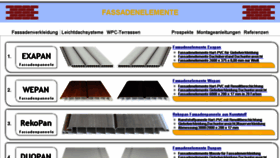 What Fassadenelemente.net website looked like in 2016 (9 years ago)