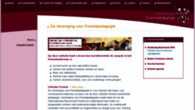 What Freinet.nl website looked like in 2016 (7 years ago)