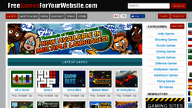 What Freegamesforyourwebsite.com website looked like in 2016 (7 years ago)