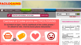 What Facilogains.fr website looked like in 2016 (7 years ago)