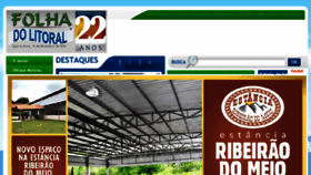 What Folhalitoral.com.br website looked like in 2016 (8 years ago)