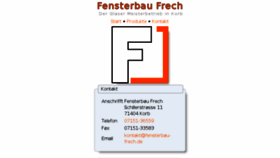 What Fensterbau-frech.de website looked like in 2016 (7 years ago)