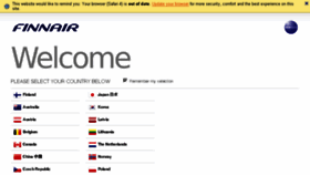 What Finnair.com website looked like in 2016 (7 years ago)