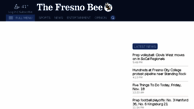 What Fresnobee.com website looked like in 2016 (7 years ago)
