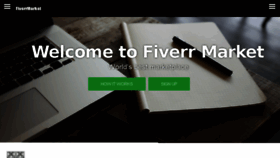 What Fiverrmarket.com website looked like in 2016 (7 years ago)