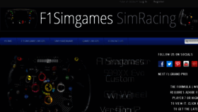 What F1simgames.com website looked like in 2016 (7 years ago)