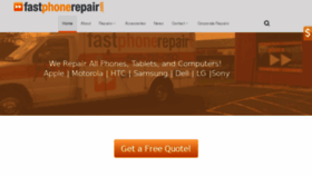 What Fastphonerepair.com website looked like in 2016 (7 years ago)