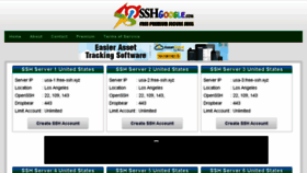 What Free-ssh.xyz website looked like in 2016 (7 years ago)